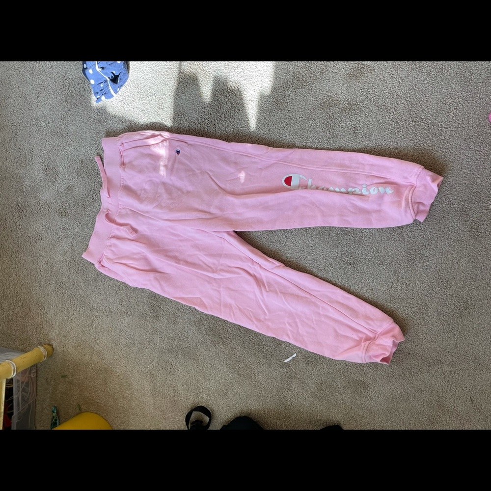 hot pink authentic champion joggers